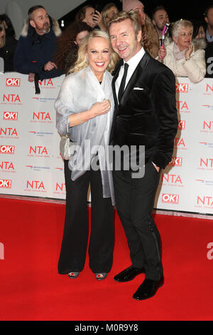 London, UKJayne Torvill, Christopher Dean, National Television Awards, die O2-London, Großbritannien, 23. Januar 2018, Foto von Richard Goldschmidt Credit: Rich Gold/Alamy leben Nachrichten Stockfoto