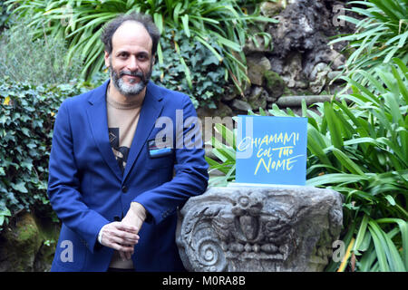 Rom, Italien, 24. Januar 2018 Hotel de Russie - Photocall film Präsentation Chiamami Col Tuo Nome, Regisseur Luca Guadagnino Credit: Giuseppe Andidero/Alamy leben Nachrichten Stockfoto