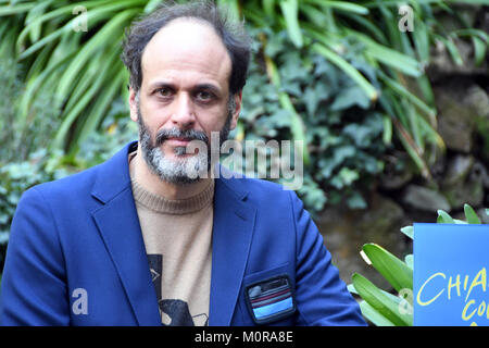 Rom, Italien, 24. Januar 2018 Hotel de Russie - Photocall film Präsentation Chiamami Col Tuo Nome, Regisseur Luca Guadagnino Credit: Giuseppe Andidero/Alamy leben Nachrichten Stockfoto