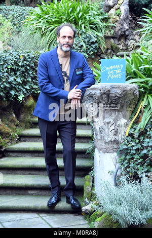 Rom, Italien, 24. Januar 2018 Hotel de Russie - Photocall film Präsentation Chiamami Col Tuo Nome, Regisseur Luca Guadagnino Credit: Giuseppe Andidero/Alamy leben Nachrichten Stockfoto