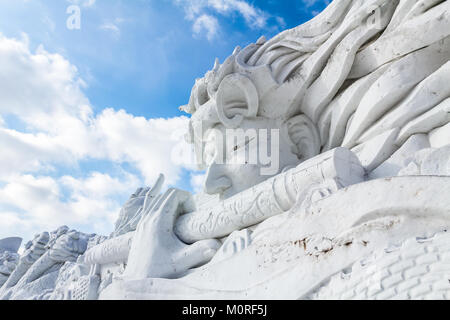 Harbin, China - Februar 2013: Schnee Skulpturen im 25. China Harbin Sun Island International Schnee Skulptur Kunst Expo. In der Stadt Harbin, Heil entfernt Stockfoto