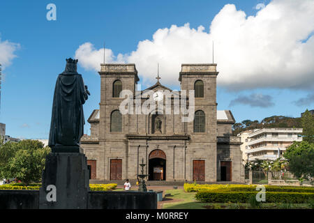 Kathedrale von Port Louis, Mauritius, Afrika | Die St. Louis Kathedrale, Port Louis, Mauritius, Afrika sterben Stockfoto