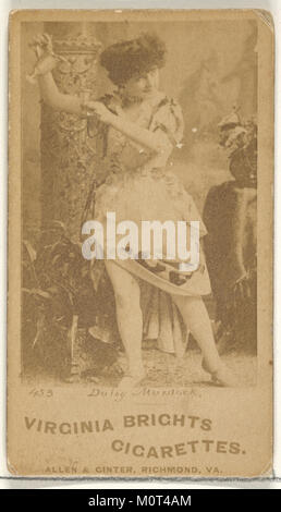 Karte 453 zeigt Daisy Murdoch aus der Schauspielerserie N45, Typ 1 für Virginia Brights Zigaretten. Diese Sammelkarte ist Teil einer Serie, in der Schauspieler und Schauspielerinnen aus dem frühen 20. Jahrhundert für Zigarettenwerbung entworfen wurden. Stockfoto