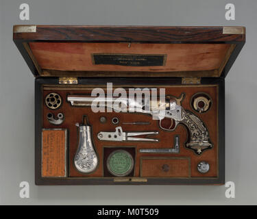 Colt Modell 1862 Polizei Revolver, Serien-nr. Cased 9174, mit Thuer Konvertierung für eigenständige Patronen und Zubehör MET DT 8184 Stockfoto