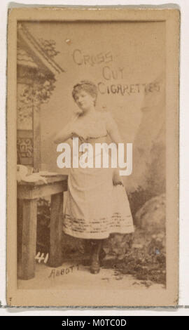 Card Number 41 enthält Abbott aus der Schauspielerserie (N145-1). Diese Karte wurde von Duke Sons & Co. Als Teil einer Zigarettenaktion ausgegeben und hebt Abbotts Image als populärer Schauspieler dieser Zeit hervor. Stockfoto