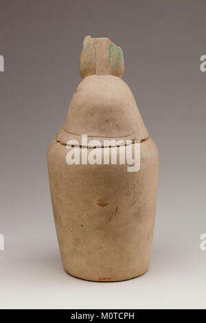 Canopic Jar, die die Gottheit Duamutef MET 12.183.1D1-2 015152 EGDP Stockfoto