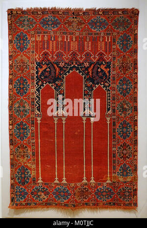 Teppich, Türkei, Ushak, Osmanisches Reich, 18. Jahrhundert AD, Wolle - Textile Museum, der George Washington University - DSC 09623 Stockfoto