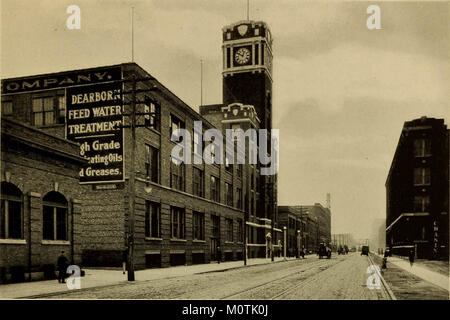 Die zentrale Fertigung Bezirk: Chicago Junction Railway Service Stockfoto