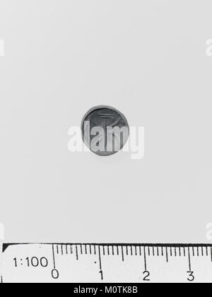 Karneol glockenförmige Stempelplakette MET DP 114452 Stockfoto