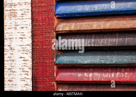 Farbenblind Holz vintage Tür Stockfoto