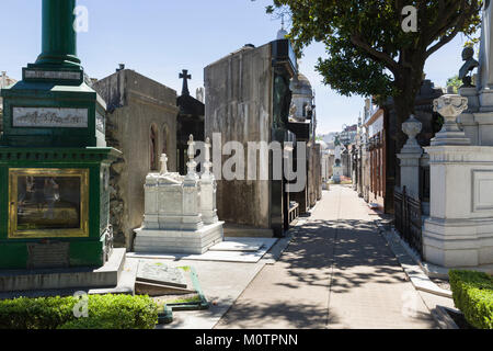 Friedhof La Recoleta in Buenos Aires, Argentinien Stockfoto