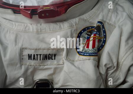 Mattingly der Raumanzug auf der Apollo 16 Mission verwendet Stockfoto