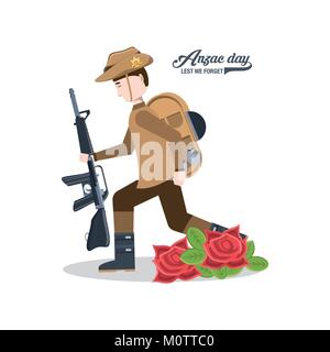 Anzac Day design Stock Vektor