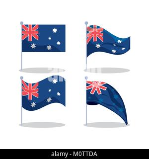 Neuseeland Flags Stock Vektor