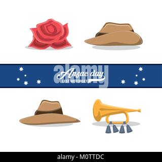 Anzac Day design Stock Vektor