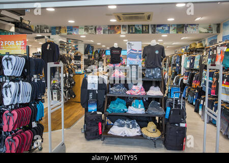 Ripcurl store in Port Douglas verkaufen Surf und Beach Kleidung, Far North Queensland, Australien Stockfoto