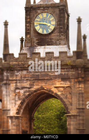 Arch in Auckland Castle führende, Bishop Auckland, County Durham Stockfoto