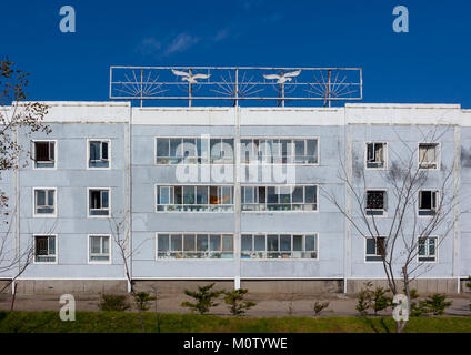 Fischer apartements Gebäude, Provinzen Süd-Hamgyong Provinz, Hamhung, Nordkorea Stockfoto