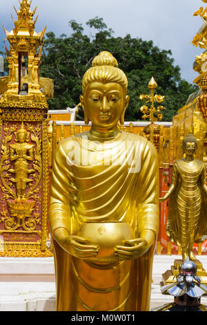 Asien, Thailand, Chiang Mai, Wat Phra That Doi Suthep Tempel Stockfoto