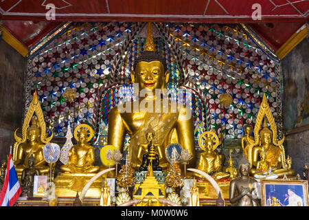 Asien, Thailand, Chiang Mai, Wat Phra That Doi Suthep Tempel Stockfoto