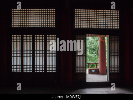 Ehemalige königliche Villa von Ri Song Gye Gründer der Choson Dynastie, Provinzen Süd-Hamgyong Provinz, Hamhung, Nordkorea Stockfoto