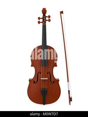 Im Alter von Violine isoliert Stockfoto