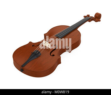 Im Alter von Violine isoliert Stockfoto