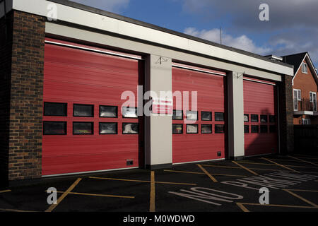 Romsey Feuerwehr Hampshire England. Stockfoto