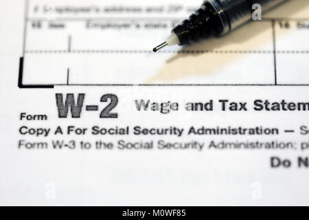 United States Steuerformulare für das IRS. Stockfoto