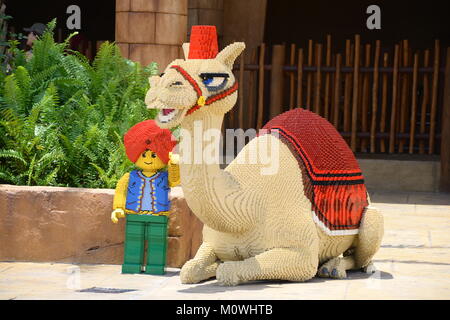 Johor, Malaysia - Apr 2013: eine Szene aus Legoland, Malaysia in Apr 2013 in Malaysia. Legoland Malaysia ist der erste Legoland in Asien. Stockfoto