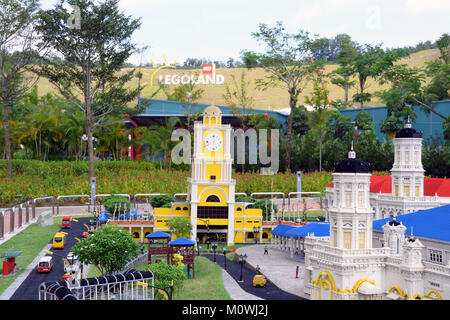 Johor, Malaysia - Apr 2013: eine Szene aus Legoland, Malaysia in Apr 2013 in Malaysia. Legoland Malaysia ist der erste Legoland in Asien. Stockfoto