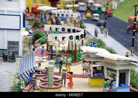 Johor, Malaysia - Apr 2013: eine Szene aus Legoland, Malaysia in Apr 2013 in Malaysia. Legoland Malaysia ist der erste Legoland in Asien. Stockfoto