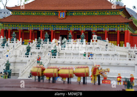 Johor, Malaysia - Apr 2013: eine Szene aus Legoland, Malaysia in Apr 2013 in Malaysia. Legoland Malaysia ist der erste Legoland in Asien. Stockfoto