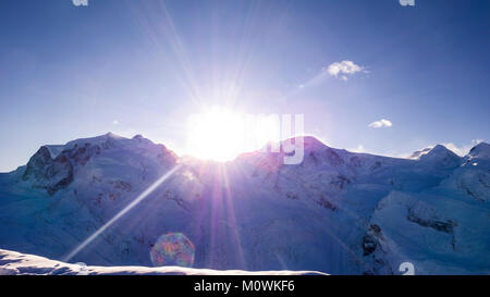 Sonnenaufgang in der sowy Berge Stockfoto