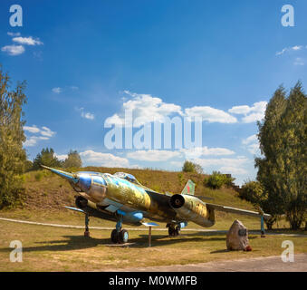 FINOWFURT, Deutschland - 22. AUGUST 2015: Jakowlew Jak-28 R, einen dedizierten Tactical reconnaissance Version der Yak-28 ICH, einer alten sowjetischen Kampfflugzeugen. Fin Stockfoto