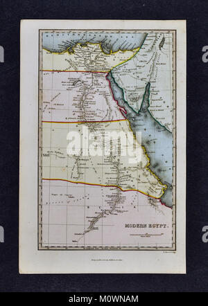 1799 Bibel Traktatgesellschaft Karte - Ägypten - Kairo Afrika Stockfoto