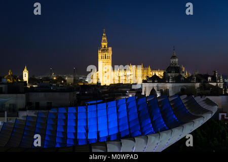 Metropol Parasol in Sevilla, Andalusien, Spanien. Stockfoto