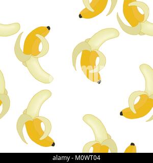 Nahtlose Muster mit Bananen. Stock Vektor