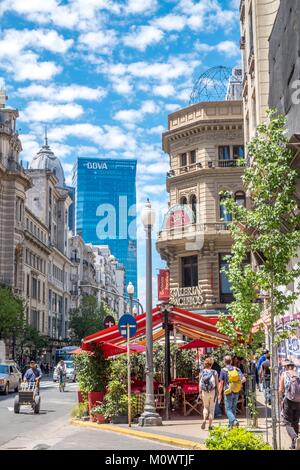 Argentinien, Provinz Buenos Aires, Buenos Aires, Kreuzung von Florida Street und Cordoba Avenue, Galerias Pacifico Shopping Center Stockfoto