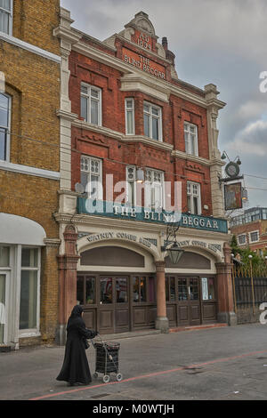 Der blinde Bettler Pub Mile End London Stockfoto