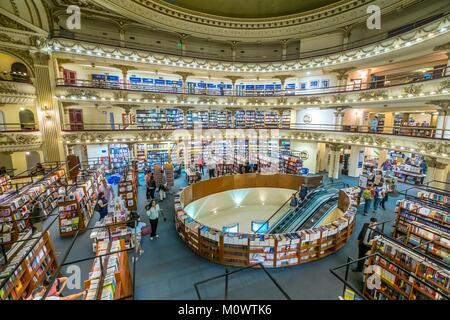Argentinien, Provinz Buenos Aires, Buenos Aires, El Ateneo Grand Splendid Buchhandlung Stockfoto