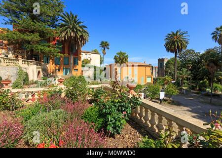 Frankreich, Alpes Maritimes, Menton Garavan, Fontana Rosa Garten (Vicente Blasco Ibanez 20.) Historisches Denkmal Stockfoto