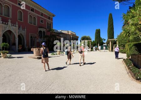 Frankreich, Alpes Maritimes, Saint Jean Cap Ferrat Villa Ephrussi de Rothschild Stockfoto