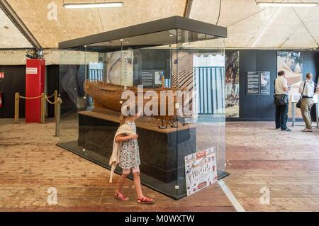 Frankreich, Charente Maritime, Rochefort, in der ehemaligen Arsenal Maritime, Museum der Fregatte Hermine Stockfoto