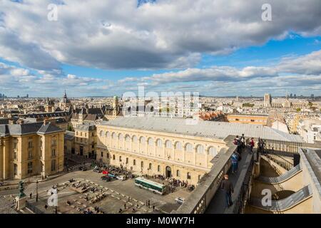 Frankreich, Paris, Pantheon Dächer und der Juristischen Fakultät der Sorbonne, dem Pantheon Stockfoto