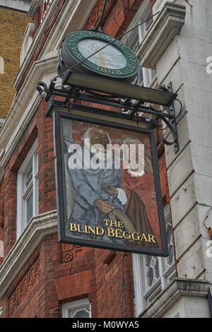 Der blinde Bettler Pub Mile End London Stockfoto