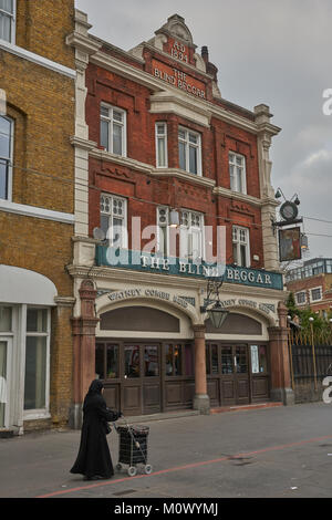 Der blinde Bettler Pub Mile End London Stockfoto