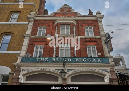 Der blinde Bettler Pub Mile End London Stockfoto