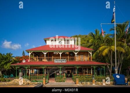 Britische Jungferninseln, Virgin Gorda, das bittere Ende, Bitter End Yacht Club, Hauptgebäude Stockfoto