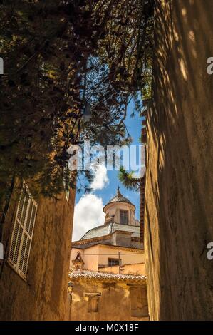 Frankreich, Haute Corse, Algajola, die Zitadelle, Saint Jean Baptiste Kathedrale Stockfoto